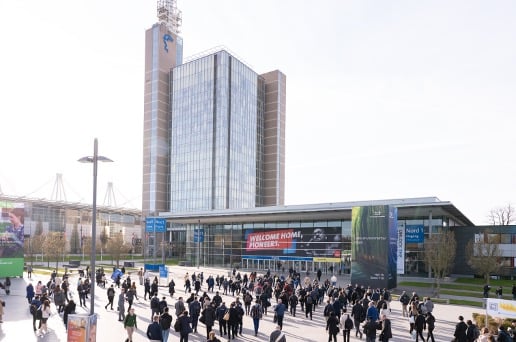 Ansicht des Messegeländes Hannover